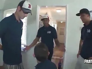 Group guys gay blowjob